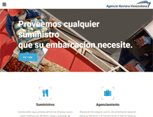 Tablet Screenshot of agencianavieravenezolana.com